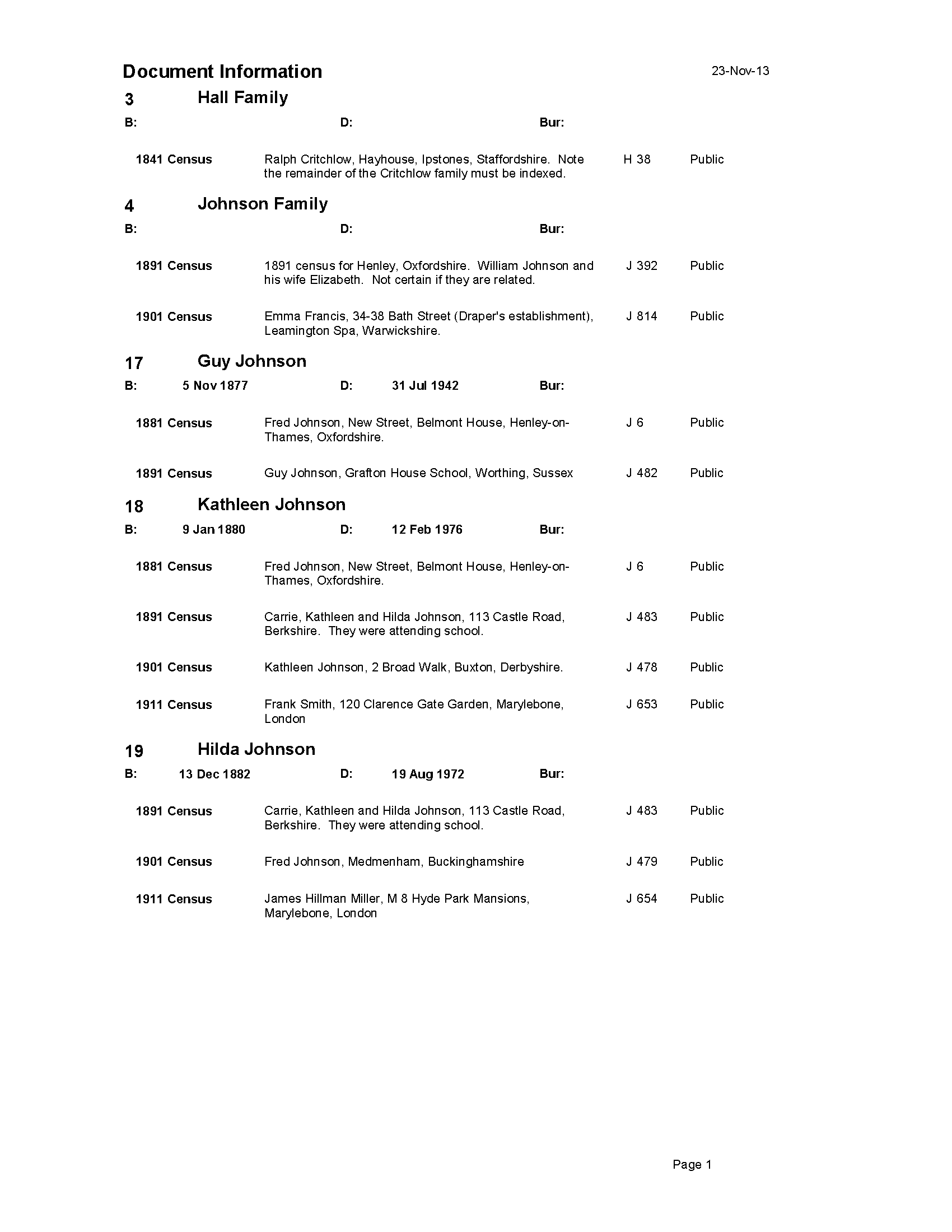 Index Example